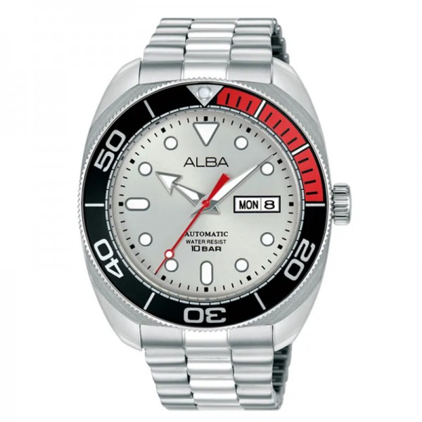 Alba AL4821X1 AL4821 Silver Cola Automatic Day Date Baby Turtle